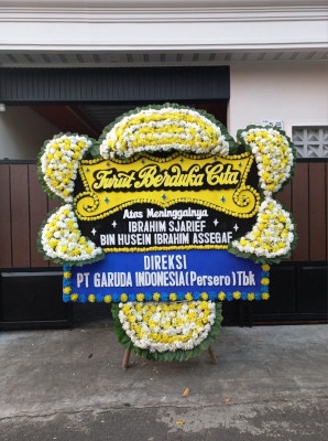 Papan Bunga Duka di Kertak Baru Ilir