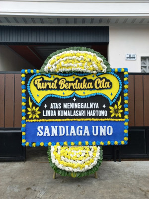 Papan Bunga Duka di Kertak Baru Ilir