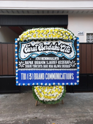 Papan Bunga Duka di Kertak Baru Ilir